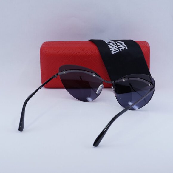 Final Price! Moschino MOS082/S 0V81 IR Black/Grey Sunglasses - Picture 10 of 10